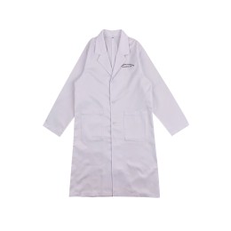 Order Lab Gown Online Design White Long Sleeve Double Side Pockets Embroidered LOGO Doctor Gown NU075 Order Lab Gown Online Design White Long Sleeve Double Side Pockets Embroidered LOGO Doctor Gown NU075